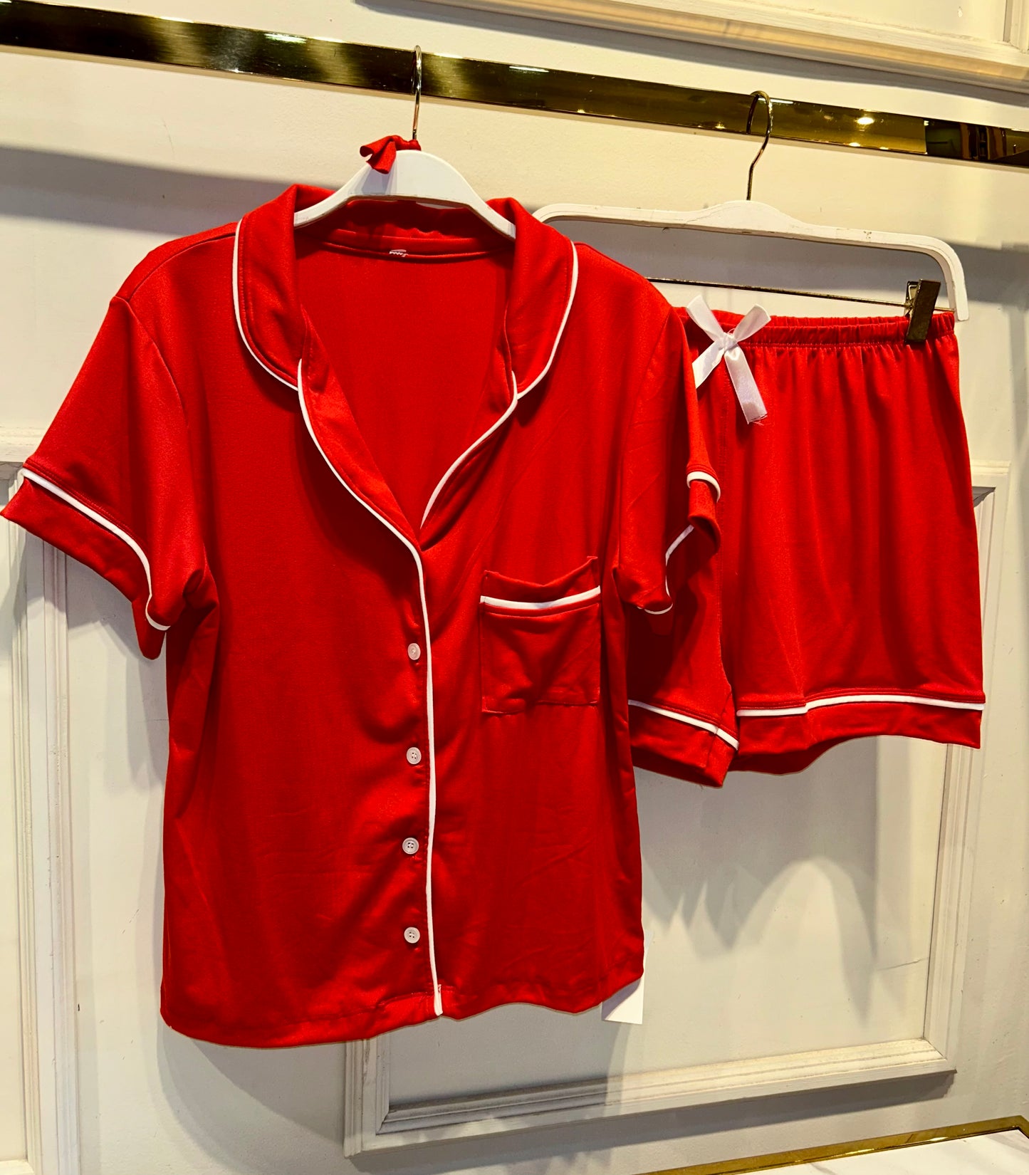 PIJAMA SHORT ROJO