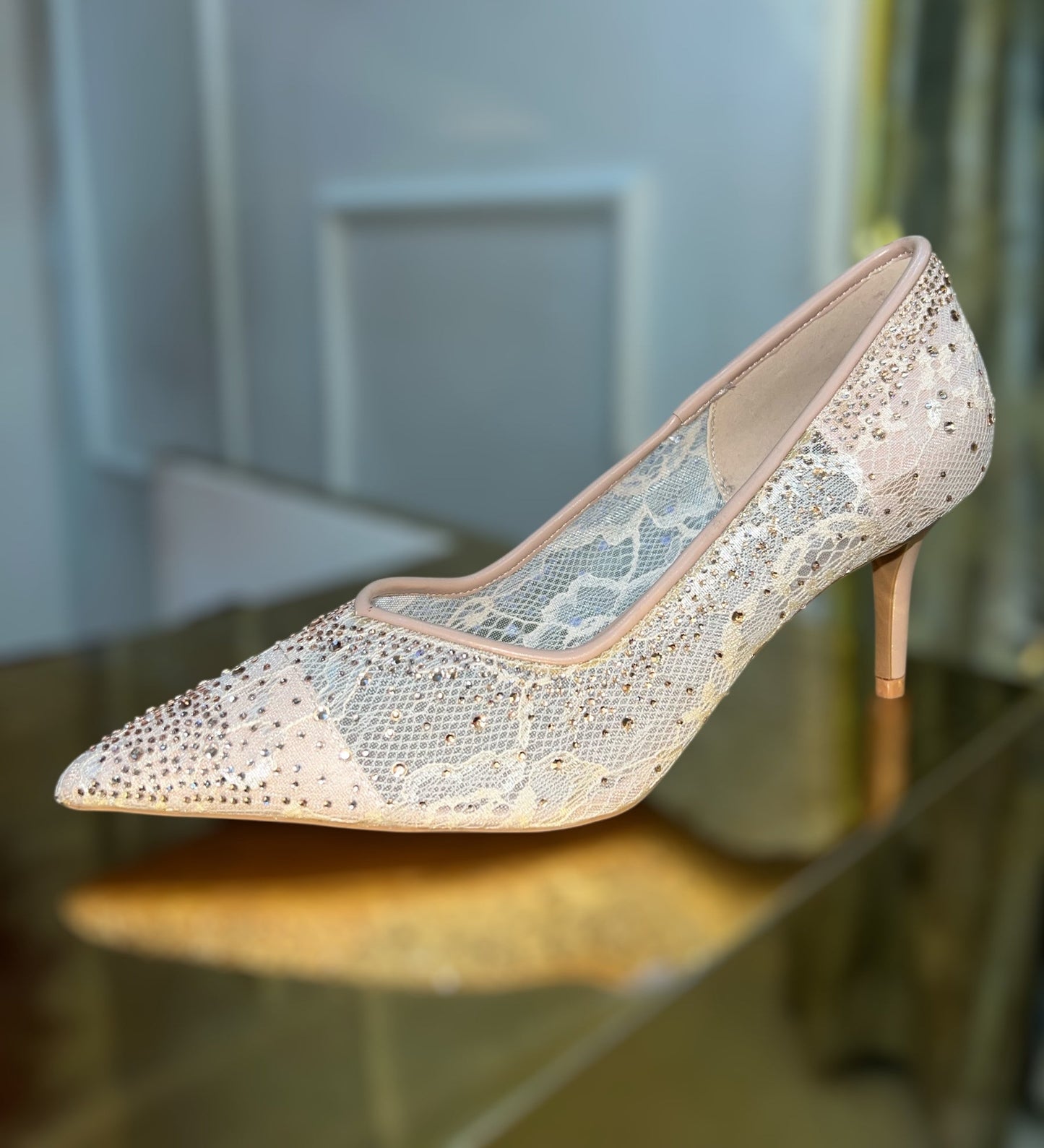 ZAPATILLA LACE BRIDE ROSE