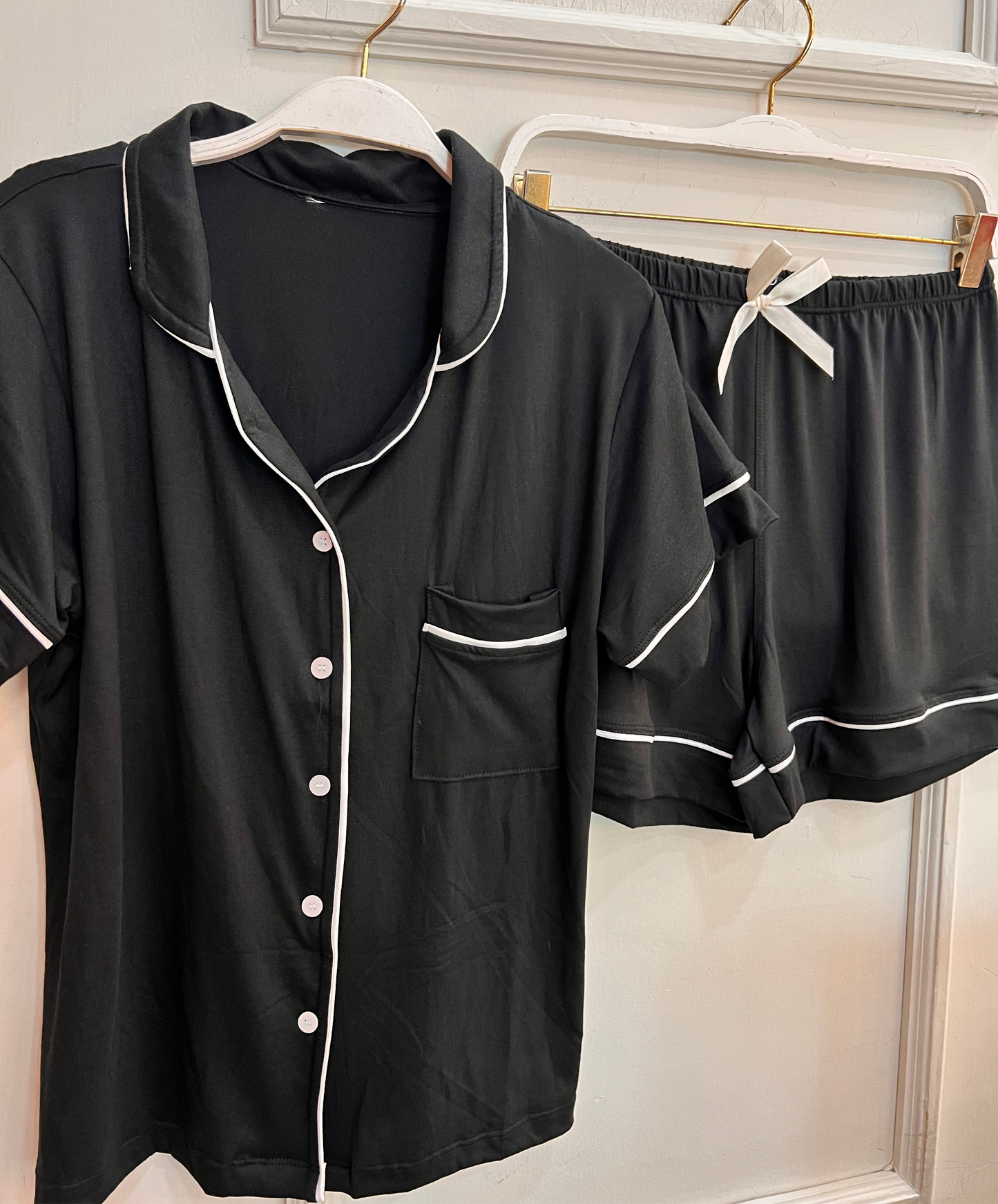 PIJAMA SHORT TOTAL NEGRO