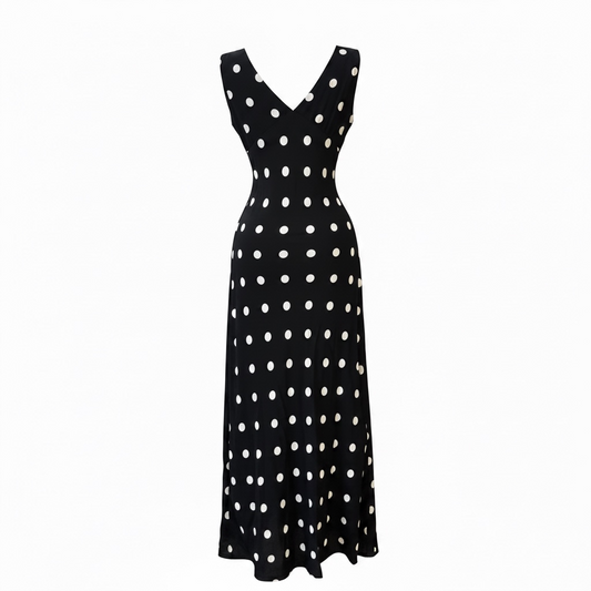 VESTIDO MIDI POLKA DOT