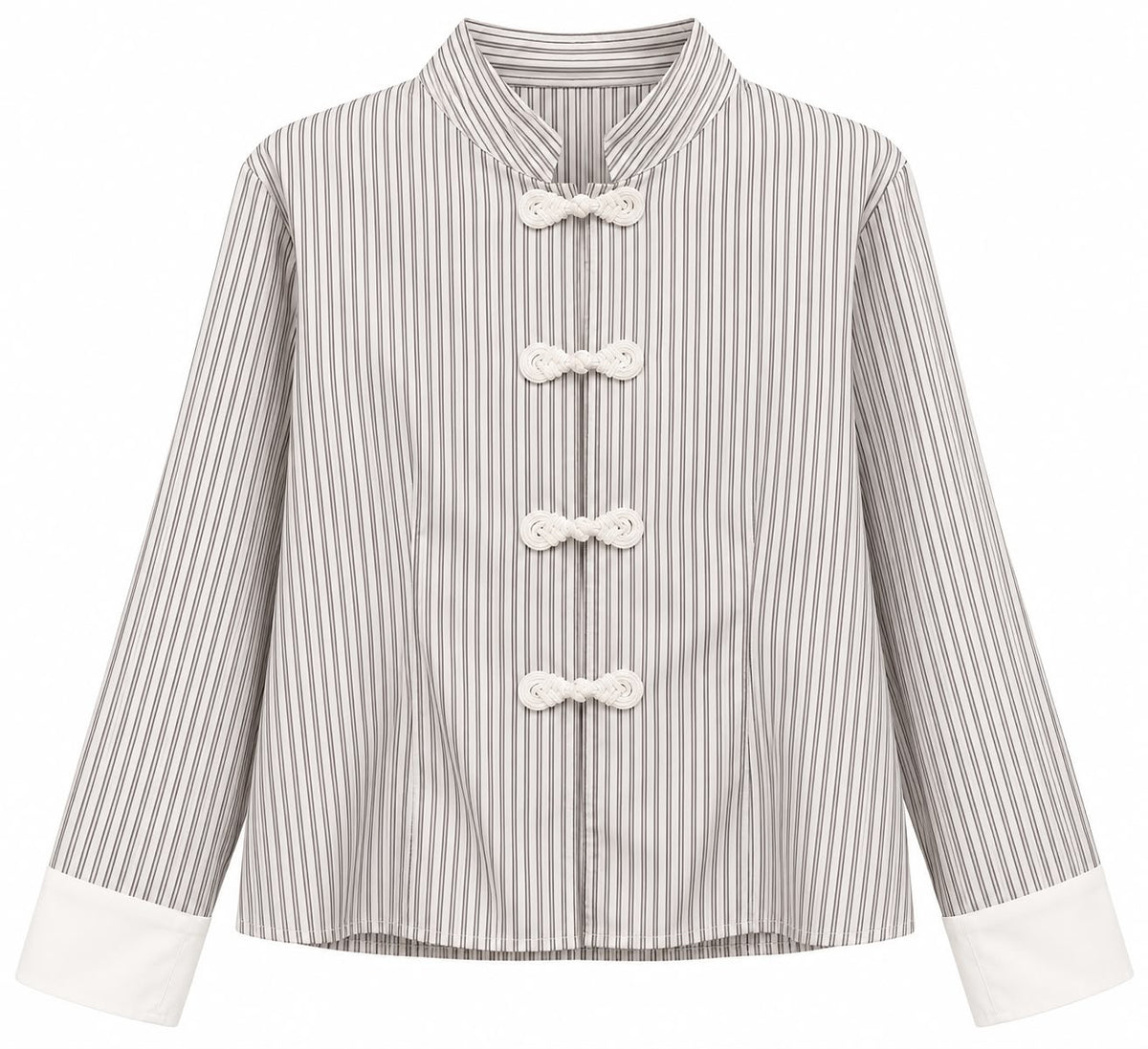 BLUSA TAYLOR LINEAS BLANCO