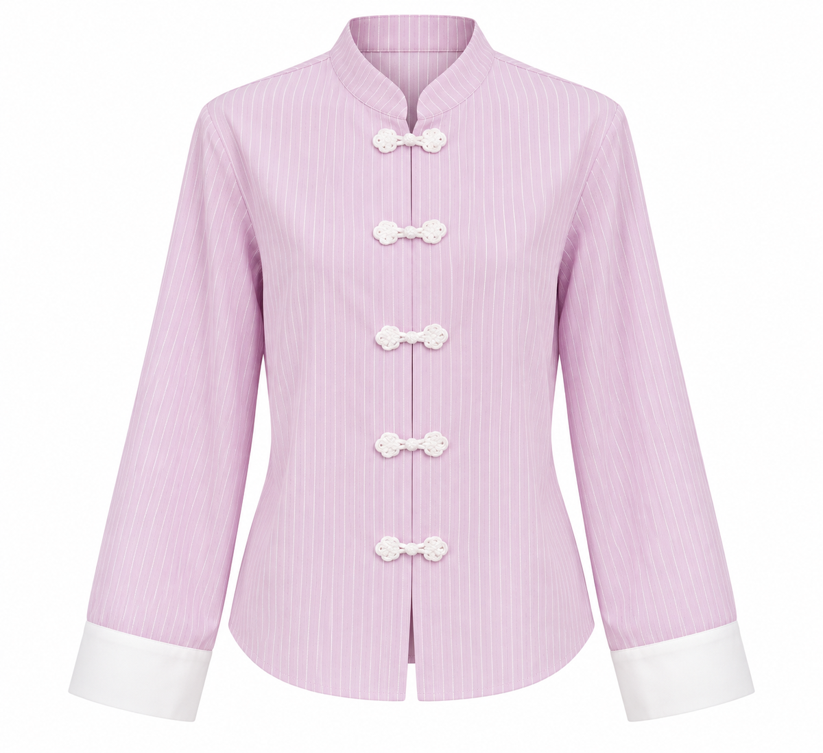 BLUSA TAYLOR LINEAS ROSA