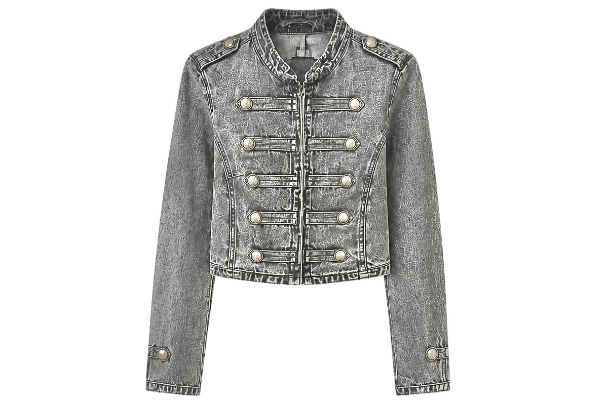 JACKET DENIM NAPOLY GRIS