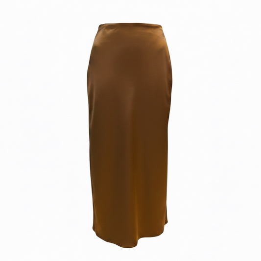 FALDA MIDI SATIN