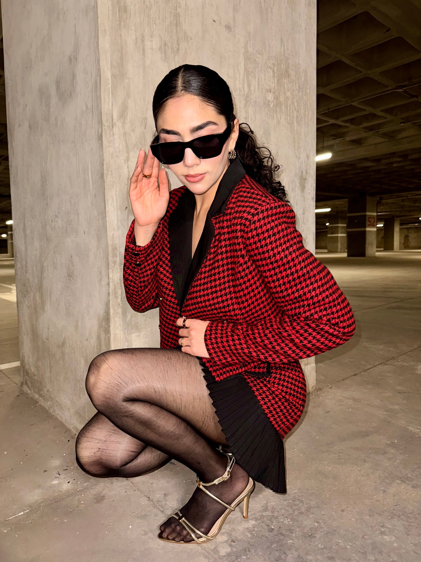 SET STEF HOUNDSTOOTH