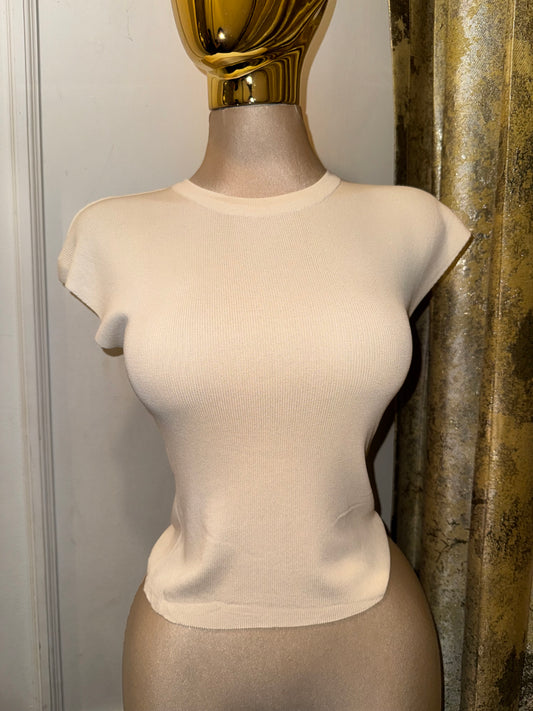 BLUSA BASIC PUNTO SIN MANGA
