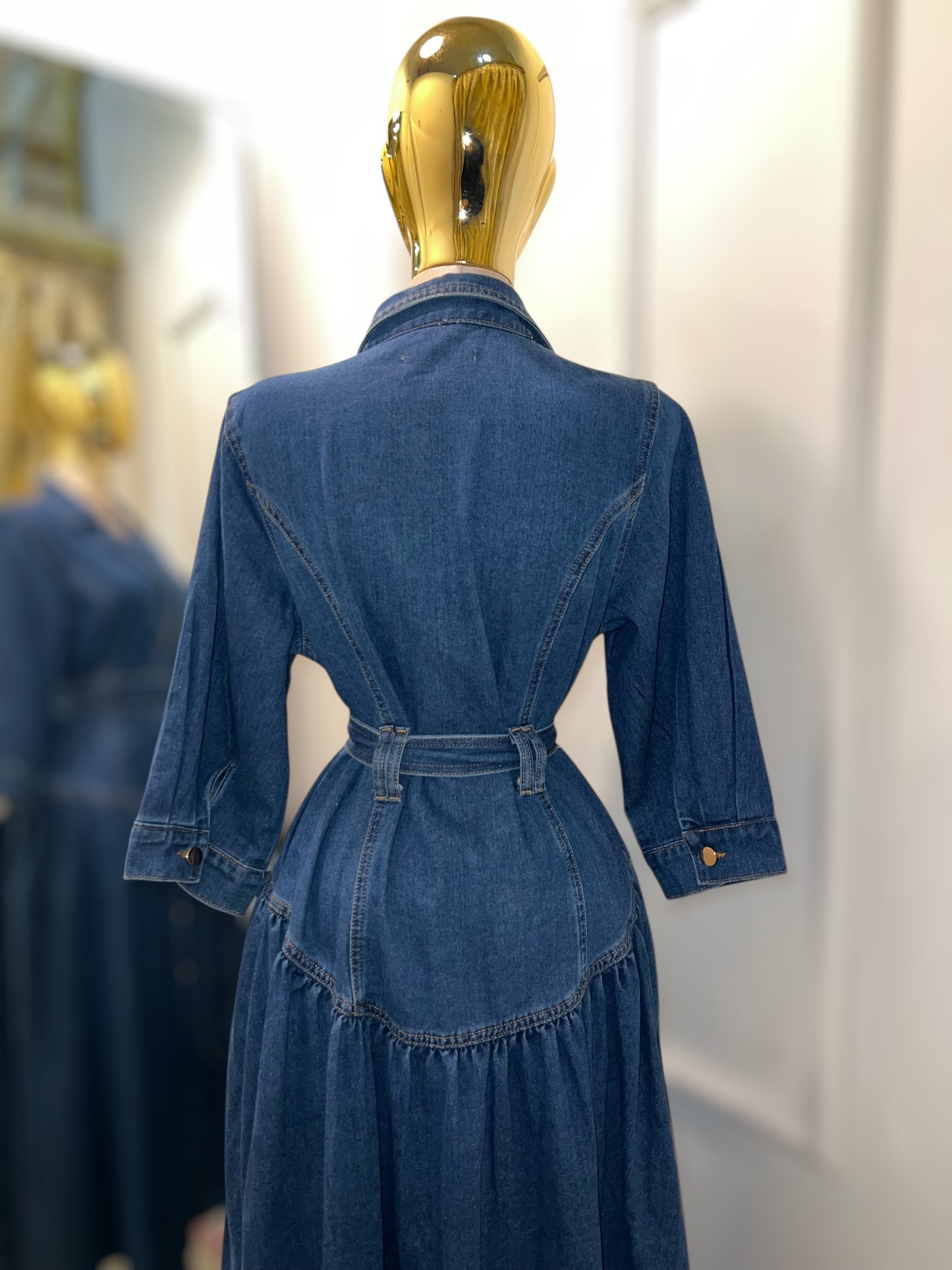 VESTIDO DENIM AMELIA CLARO