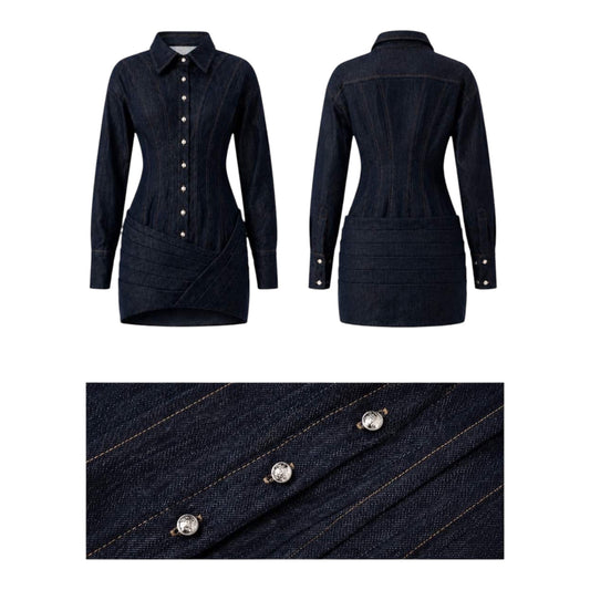VESTIDO SHERLYN DENIM CHOCOLATE