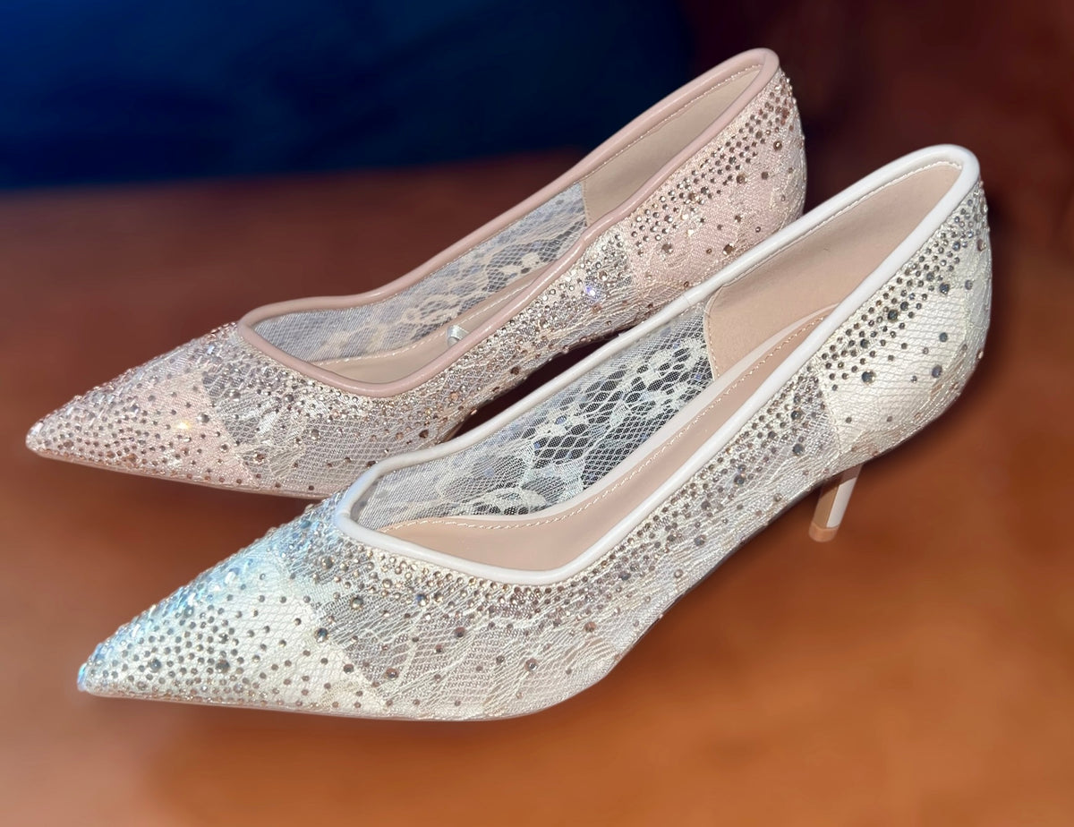 ZAPATILLA LACE BRIDE ROSE