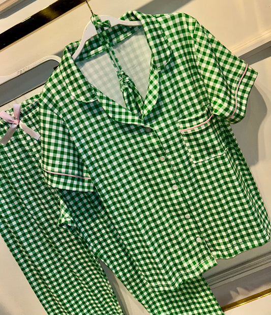 PIJAMA CUADROS VICHY PANTALÓN