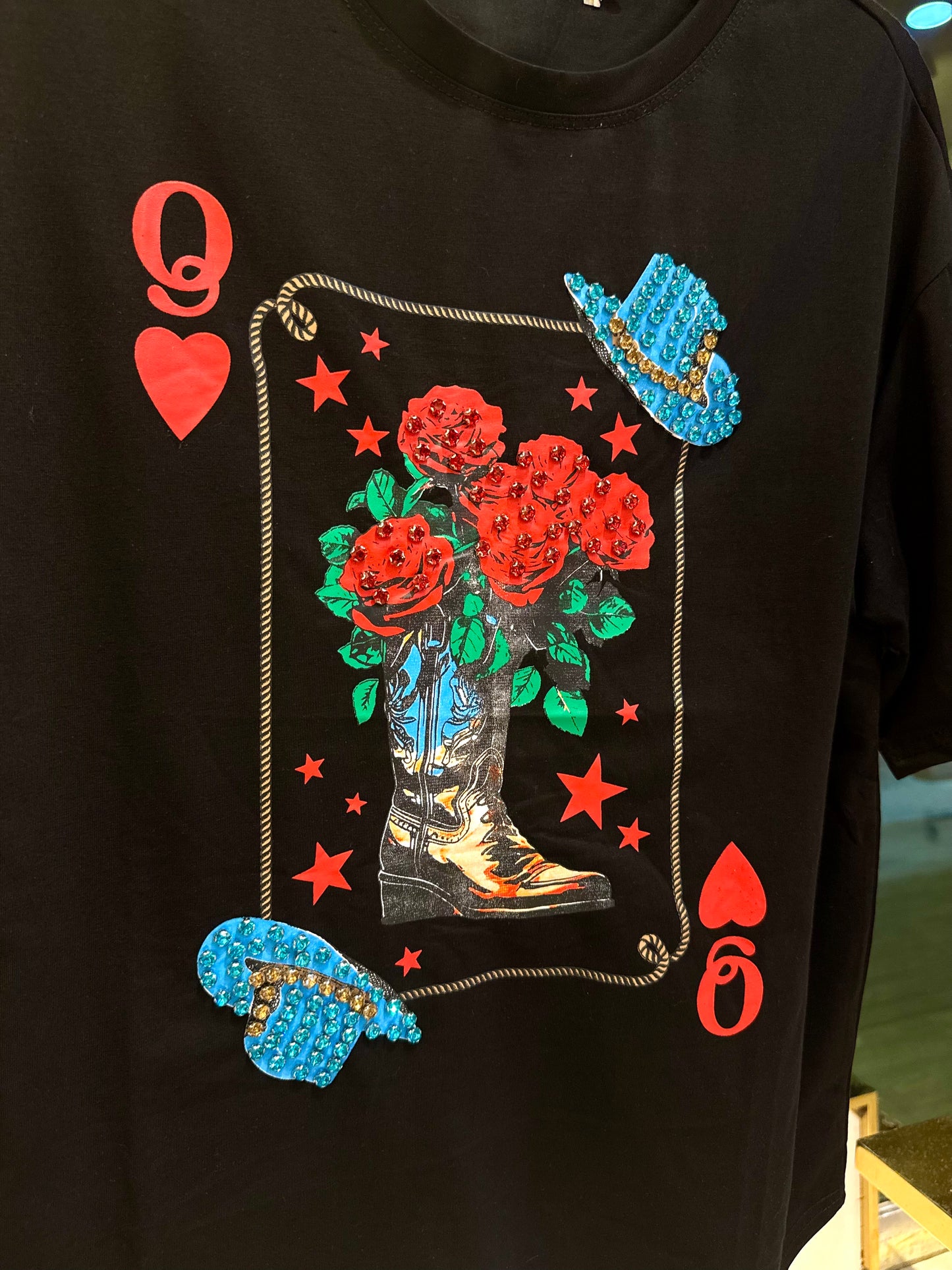 PLAYERA CARTA VAQUERA FLORES