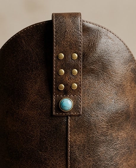 BOTA VAQUERA EMILIA TURQUESA