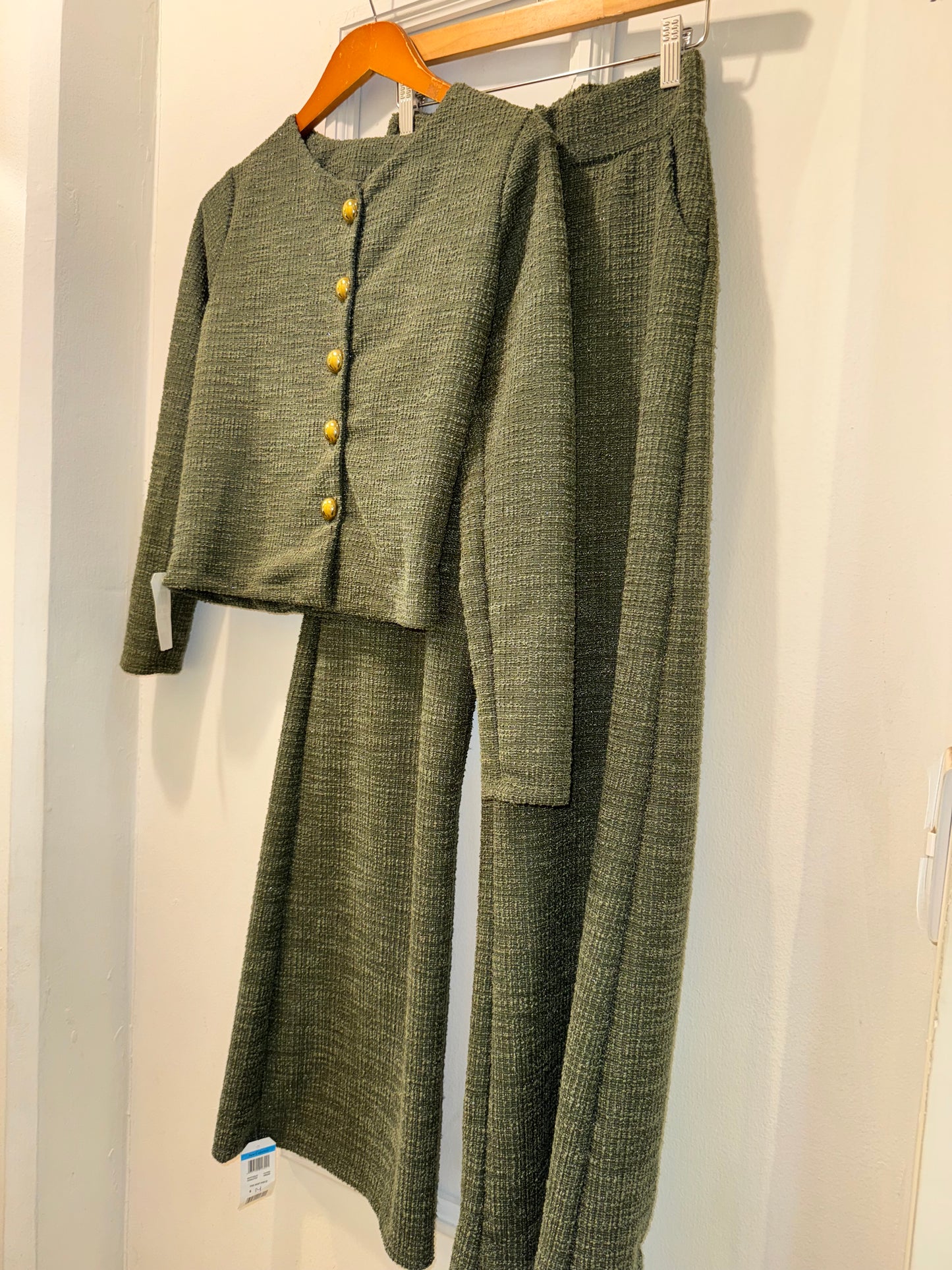 SET ALMA TWEED VERDE