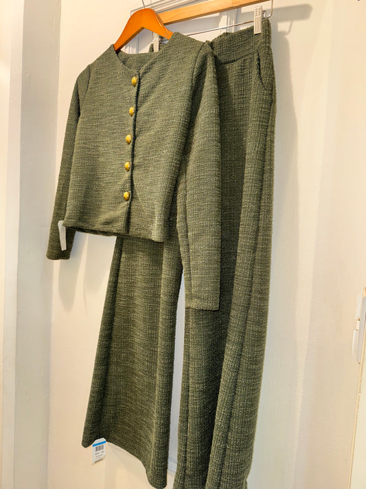 SET ALMA TWEED VERDE