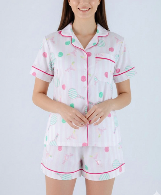 PIJAMA SHORT PADEL🎾 🎀 PINK