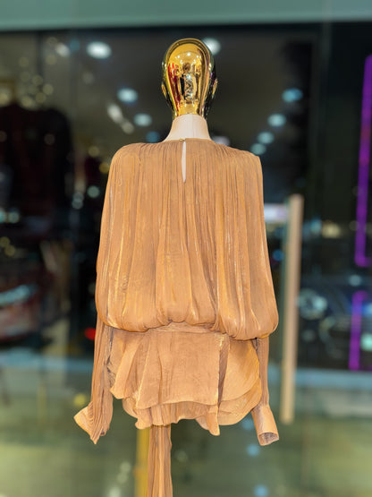 VESTIDO PETAL MOKA