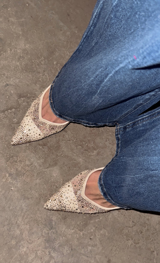 ZAPATILLA LACE BRIDE CREMA