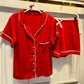 PIJAMA SHORT ROJO