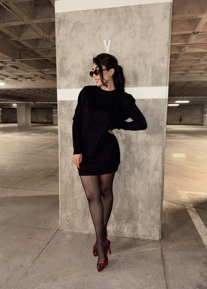 VESTIDO COZY NEGRO