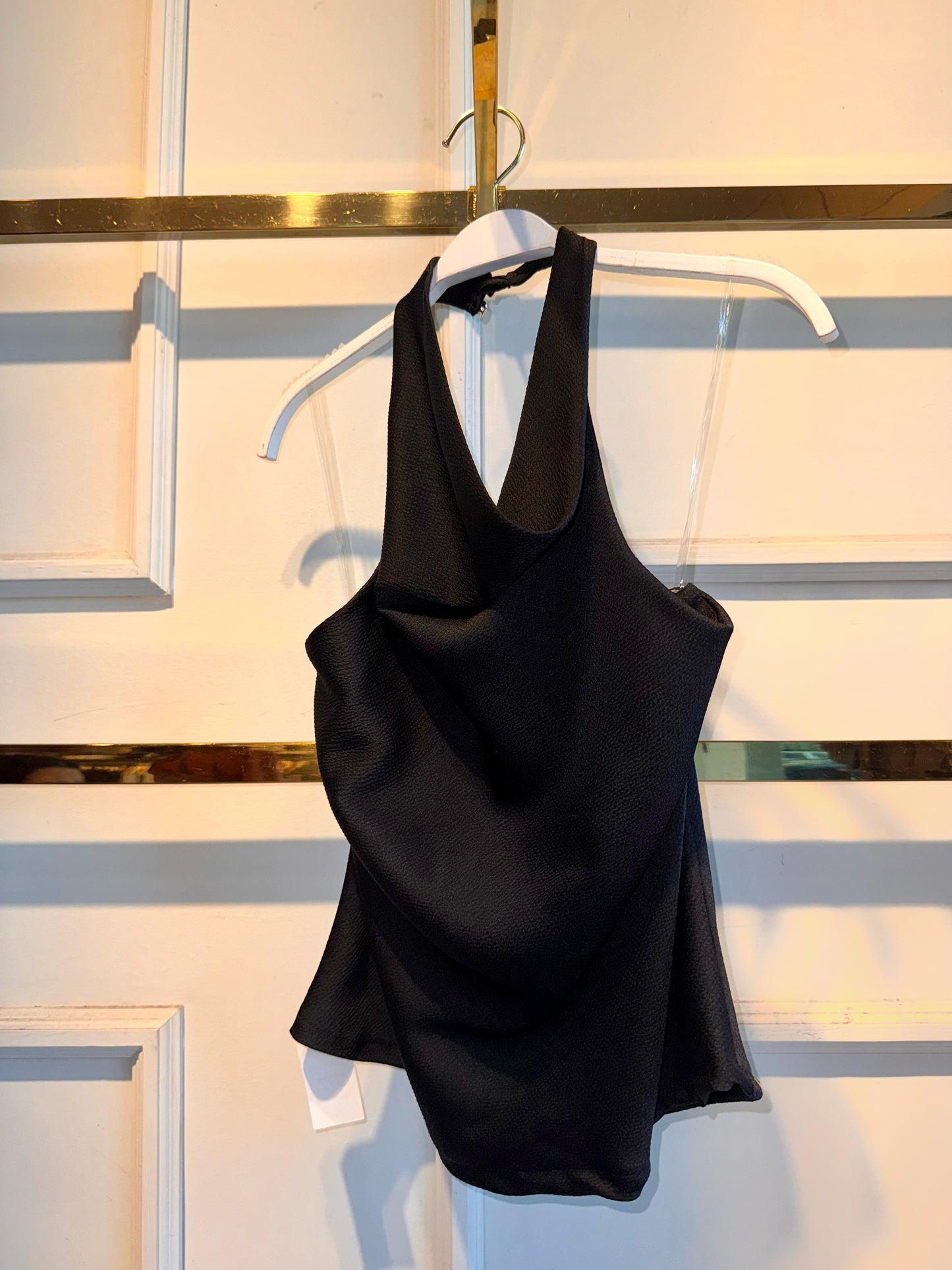 BLUSA SATIN OLIVIA NEGRO