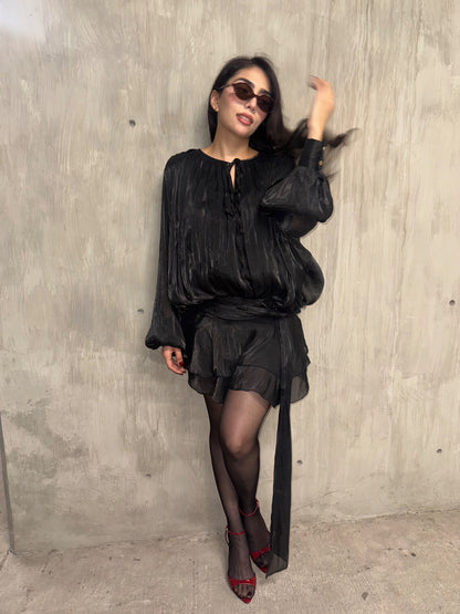 VESTIDO PETAL NEGRO