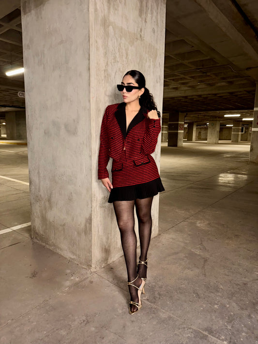 SET STEF HOUNDSTOOTH