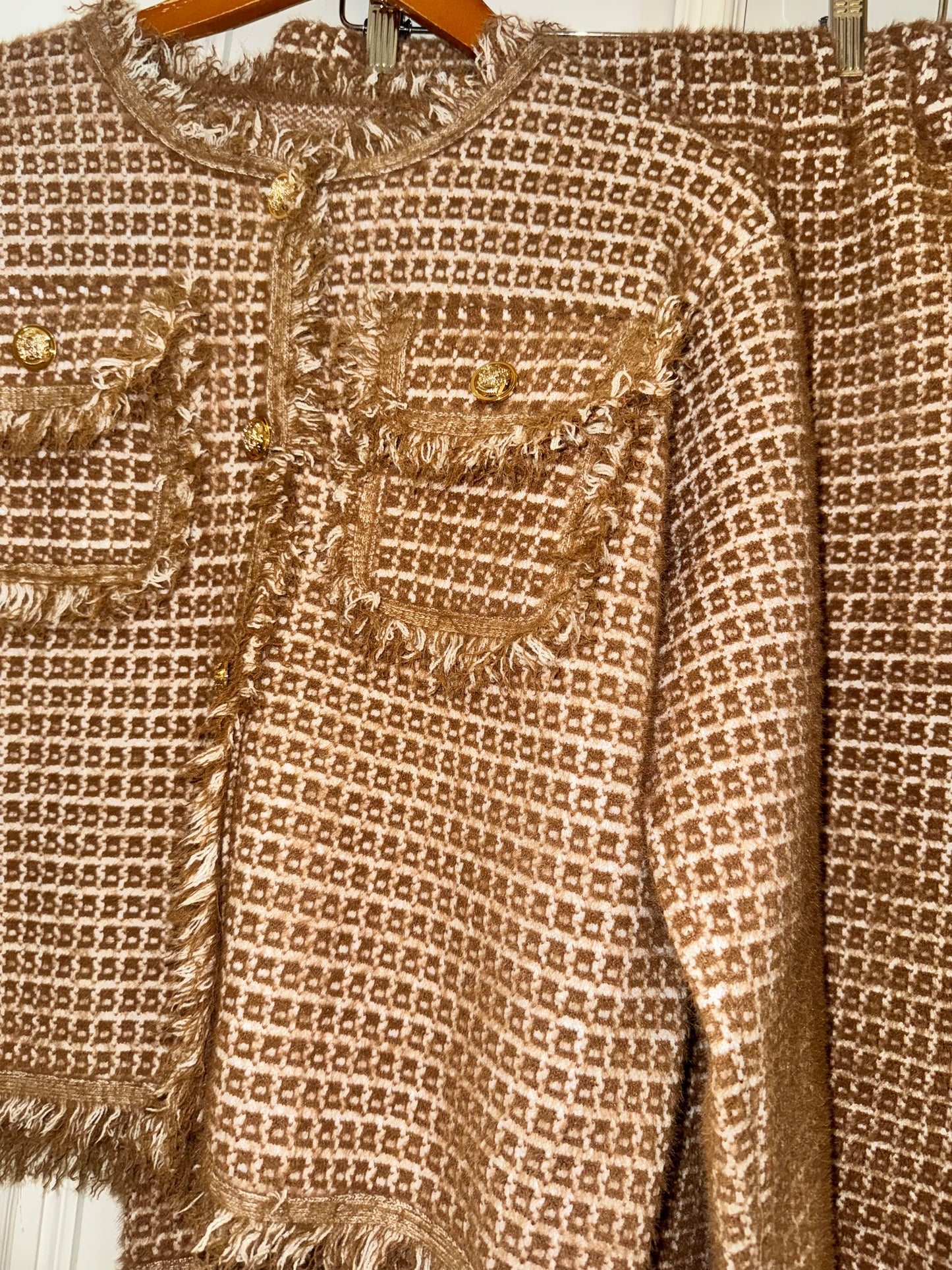 SET TWEED EMILIA  CAMEL