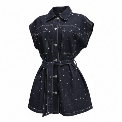 VESTIDO DENIM STONES