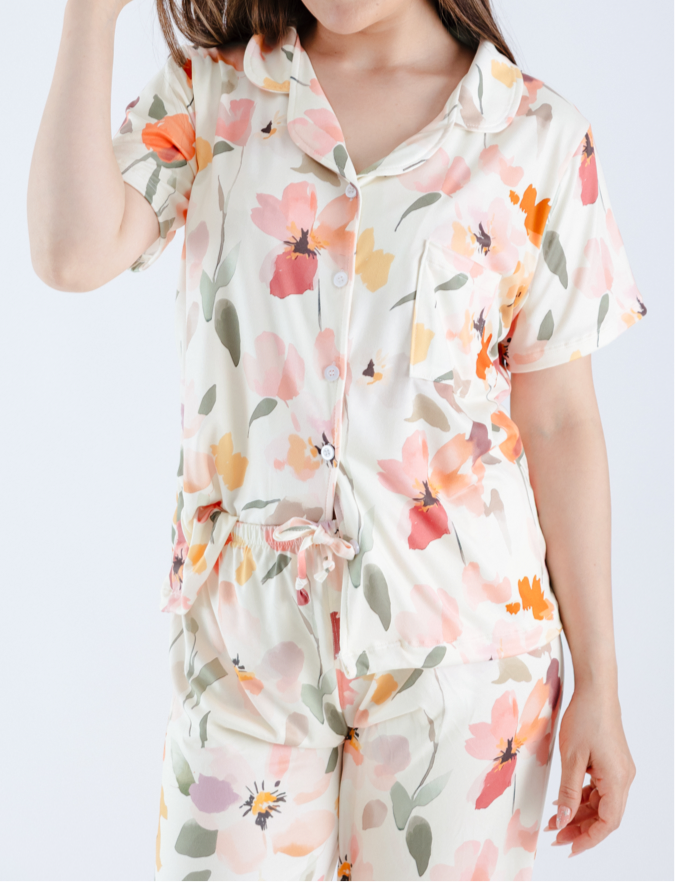 PIJAMA PANTALÓN ACUARELA NUDE