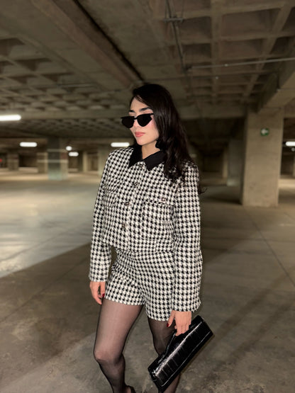 SET TWEED SELENE NEGRO