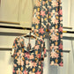 PIJAMA PANTALÓN FLORES GRIS/ ROSA