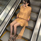 VESTIDO PETAL MOKA
