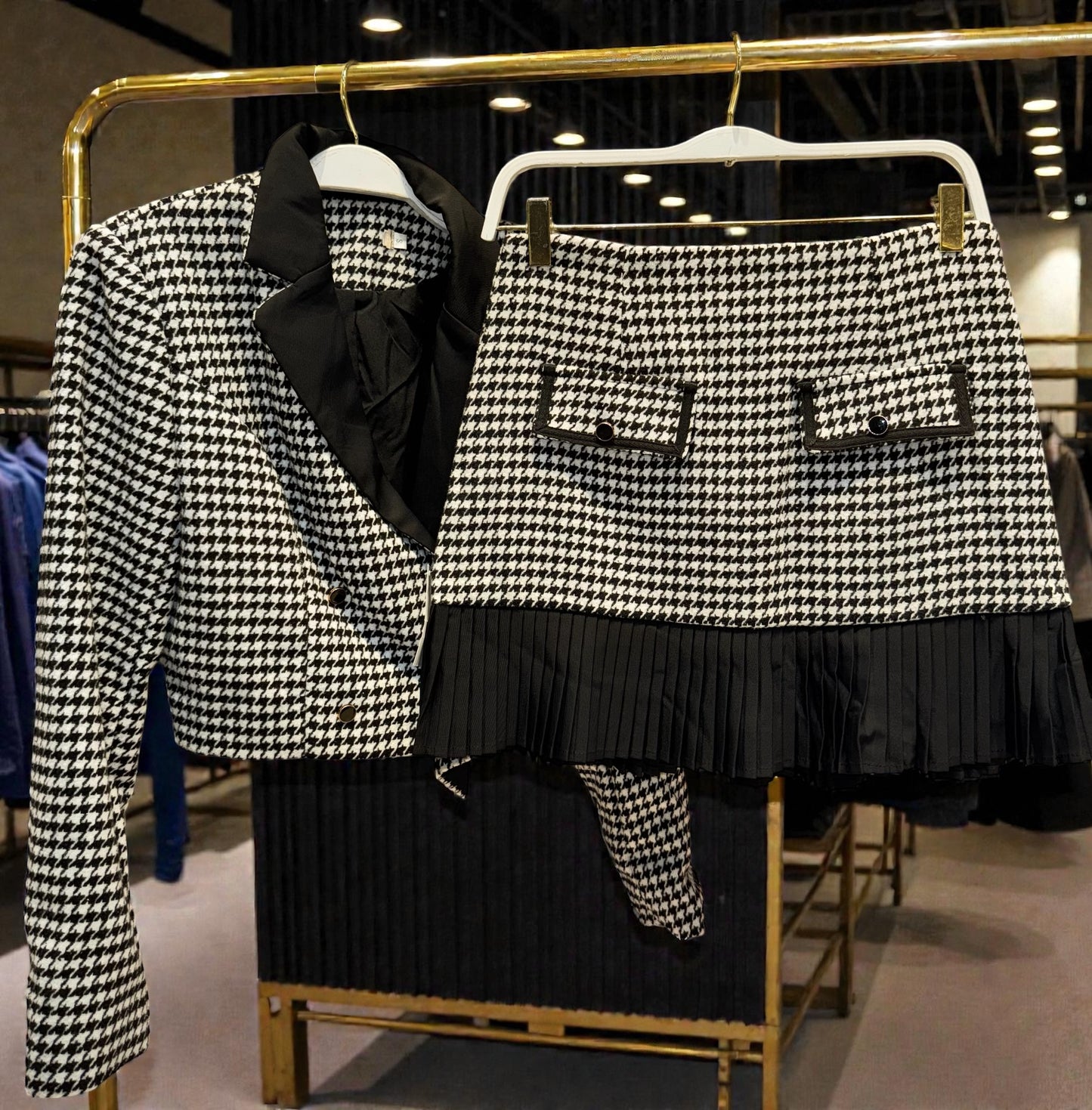 SET STEF HOUNDSTOOTH