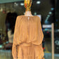 VESTIDO PETAL MOKA