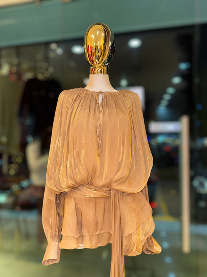 VESTIDO PETAL MOKA