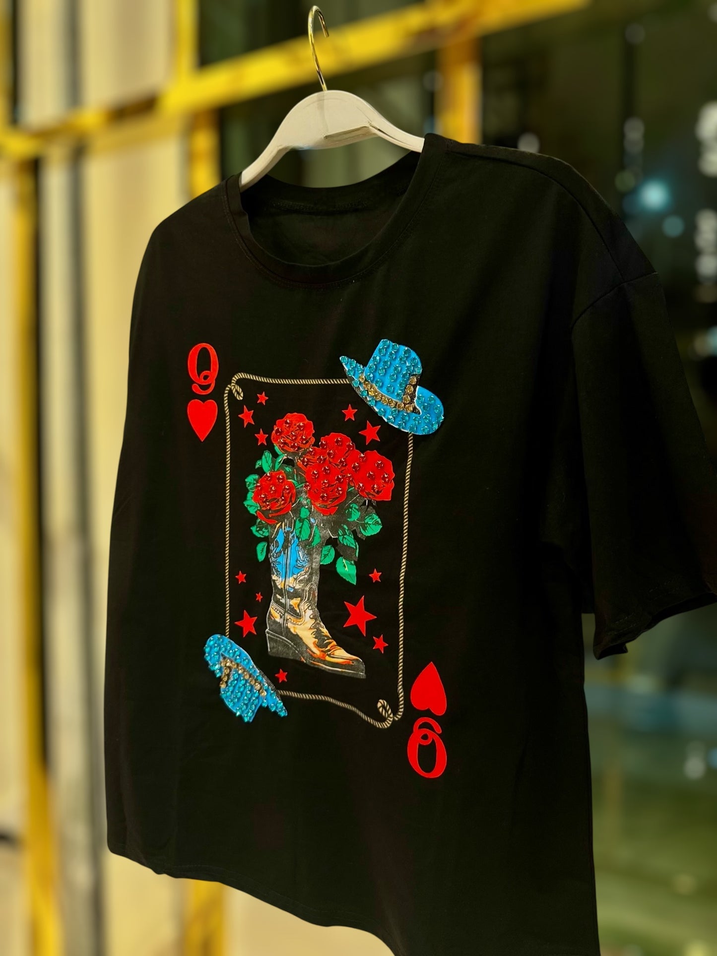 PLAYERA CARTA VAQUERA FLORES