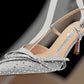 ZAPATILLA STILETTO LOW PIEDRAS -VELLA VERDE