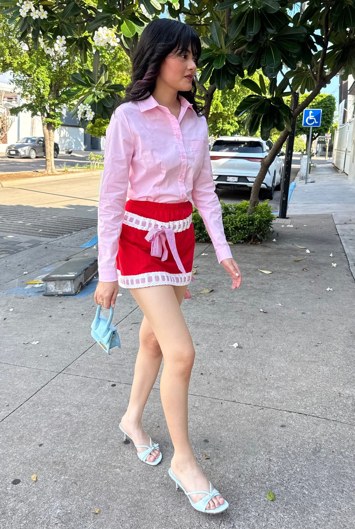 BLUSA POP BOTONES ROSA