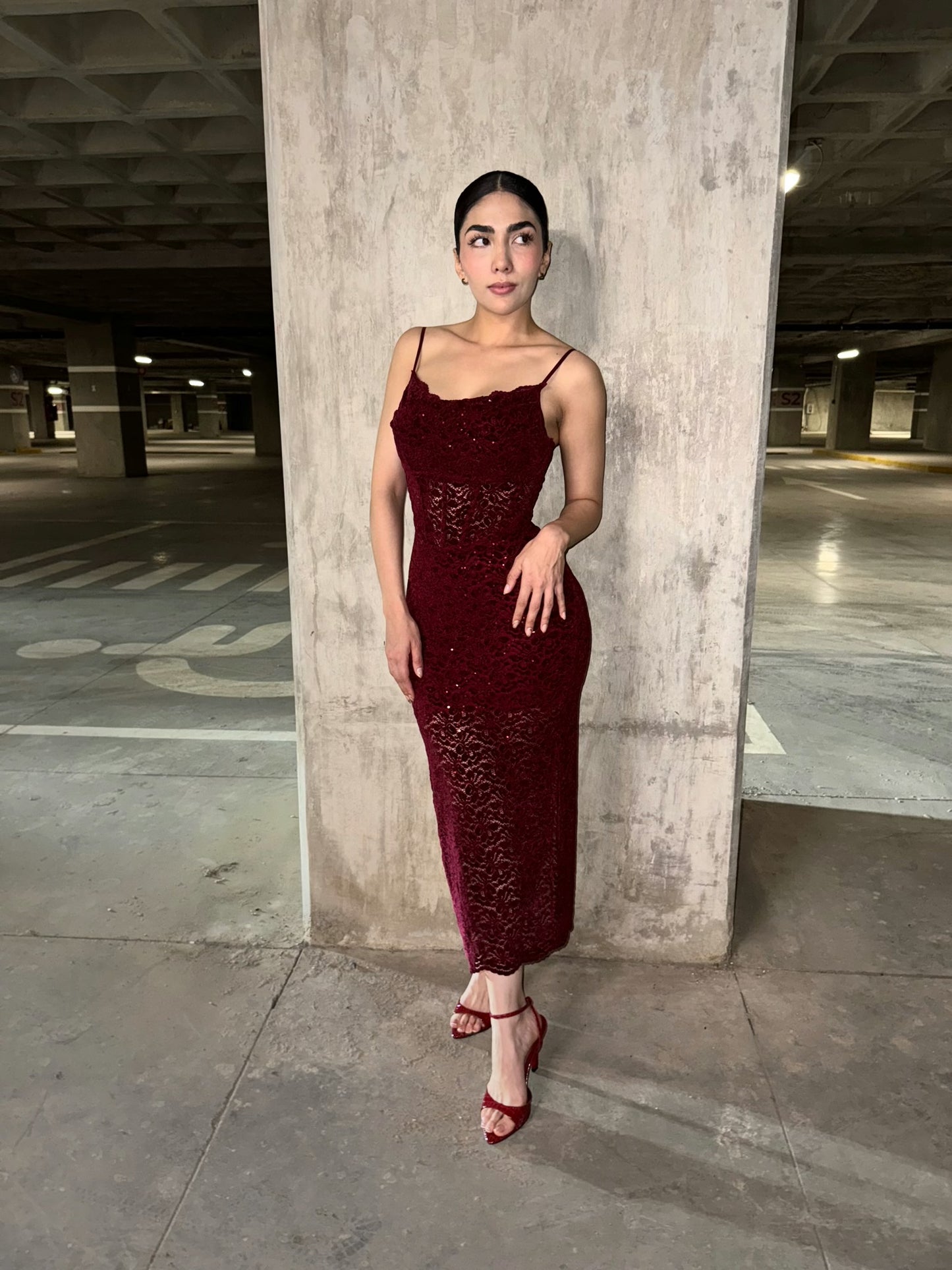 VESTIDO SASHA SPARKLE TIRANTE