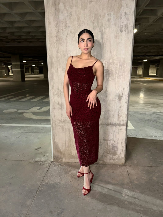 VESTIDO SASHA SPARKLE TIRANTE