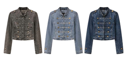 JACKET DENIM NAPOLY GRIS
