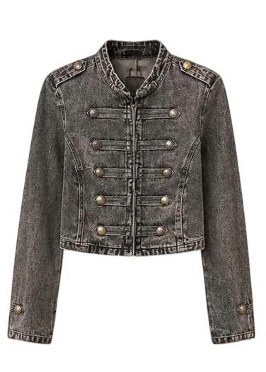 JACKET DENIM NAPOLY GRIS
