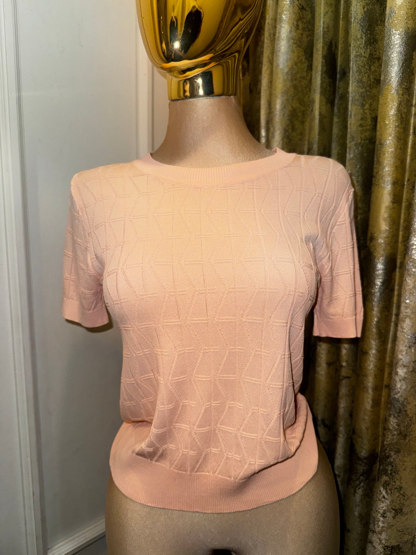 BLUSA GEOMETRICA PUNTO MC