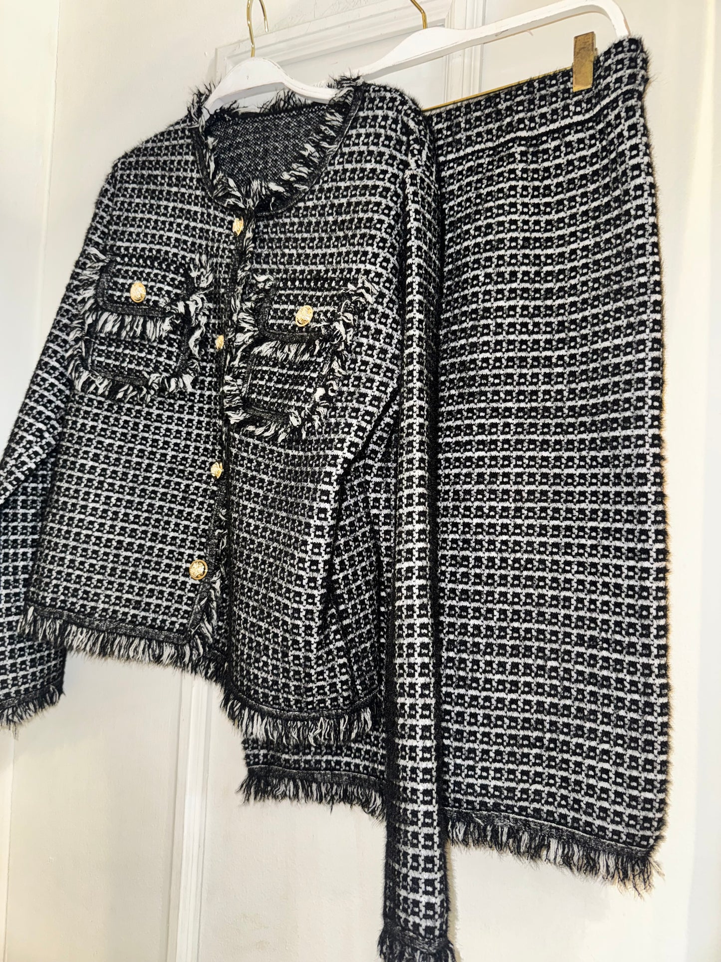 SET TWEED EMILIA  NEGRO