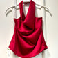 BLUSA HALTER SATIN