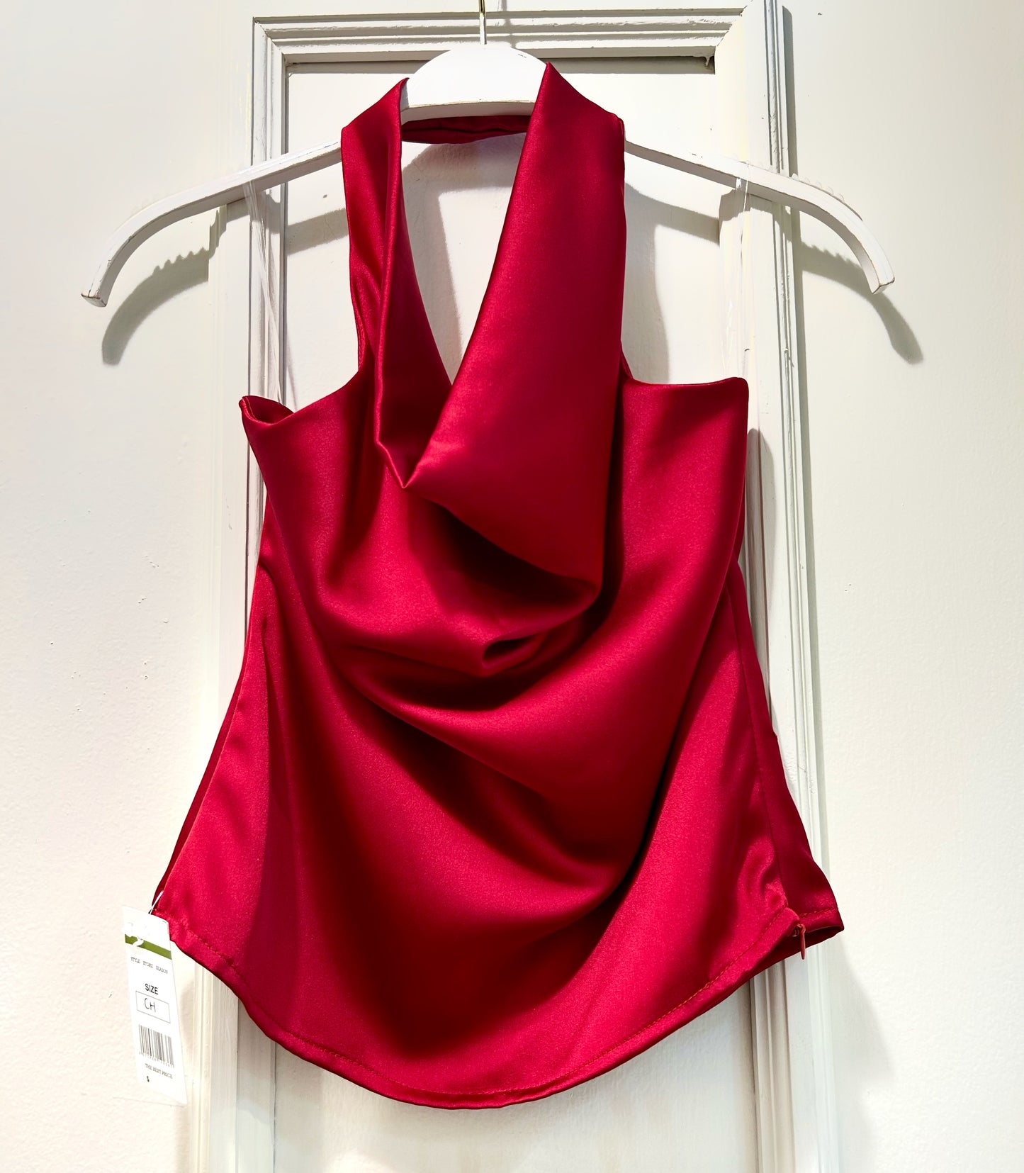 BLUSA HALTER SATIN