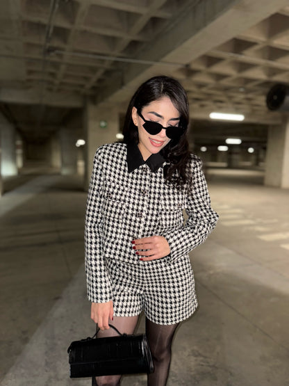 SET TWEED SELENE NEGRO