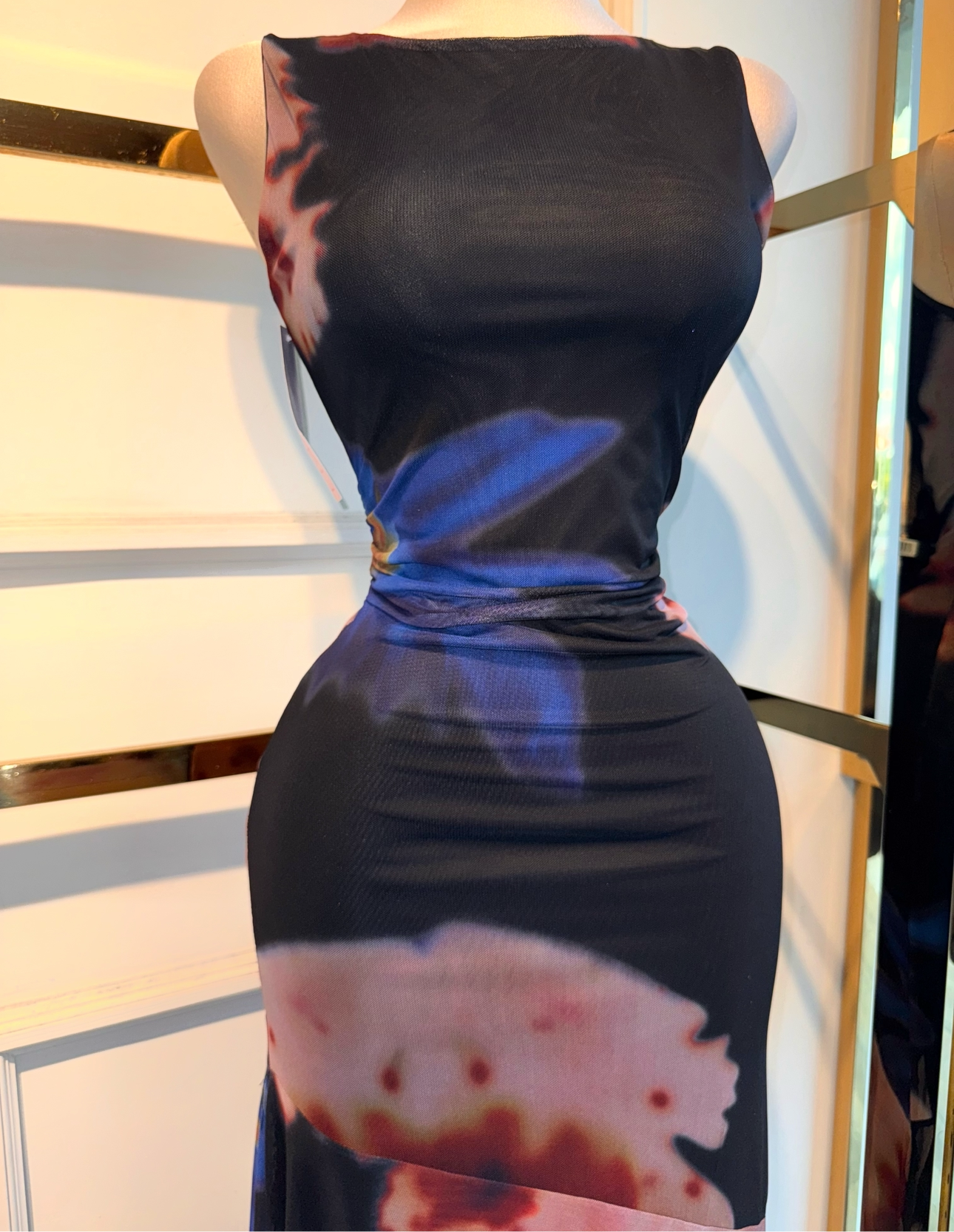 VESTIDO MIDI SIENNA NEGRO