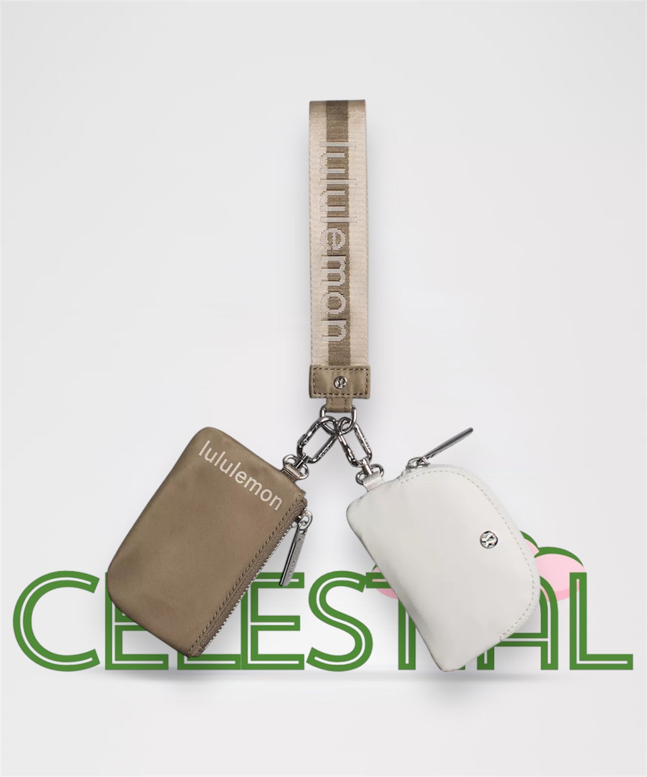 DUAL POUCH WRISTLET ROSA