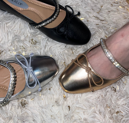 BALLERINA METALIC PLATA